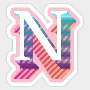 Letter N Sticker